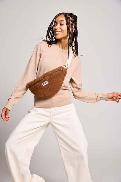 Sac banane Sasha Teddy Brun Boutique Hindbag 
