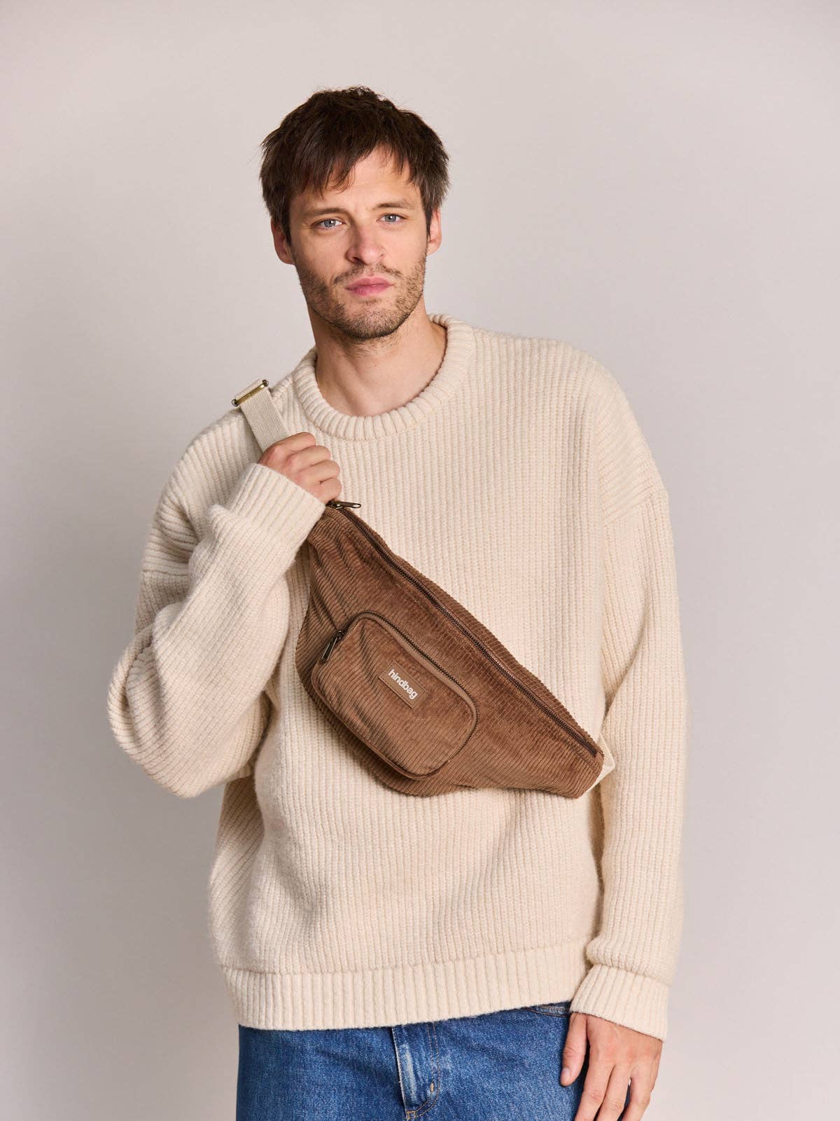 Sac banane sofia velours macchiato Boutique Hindbag 