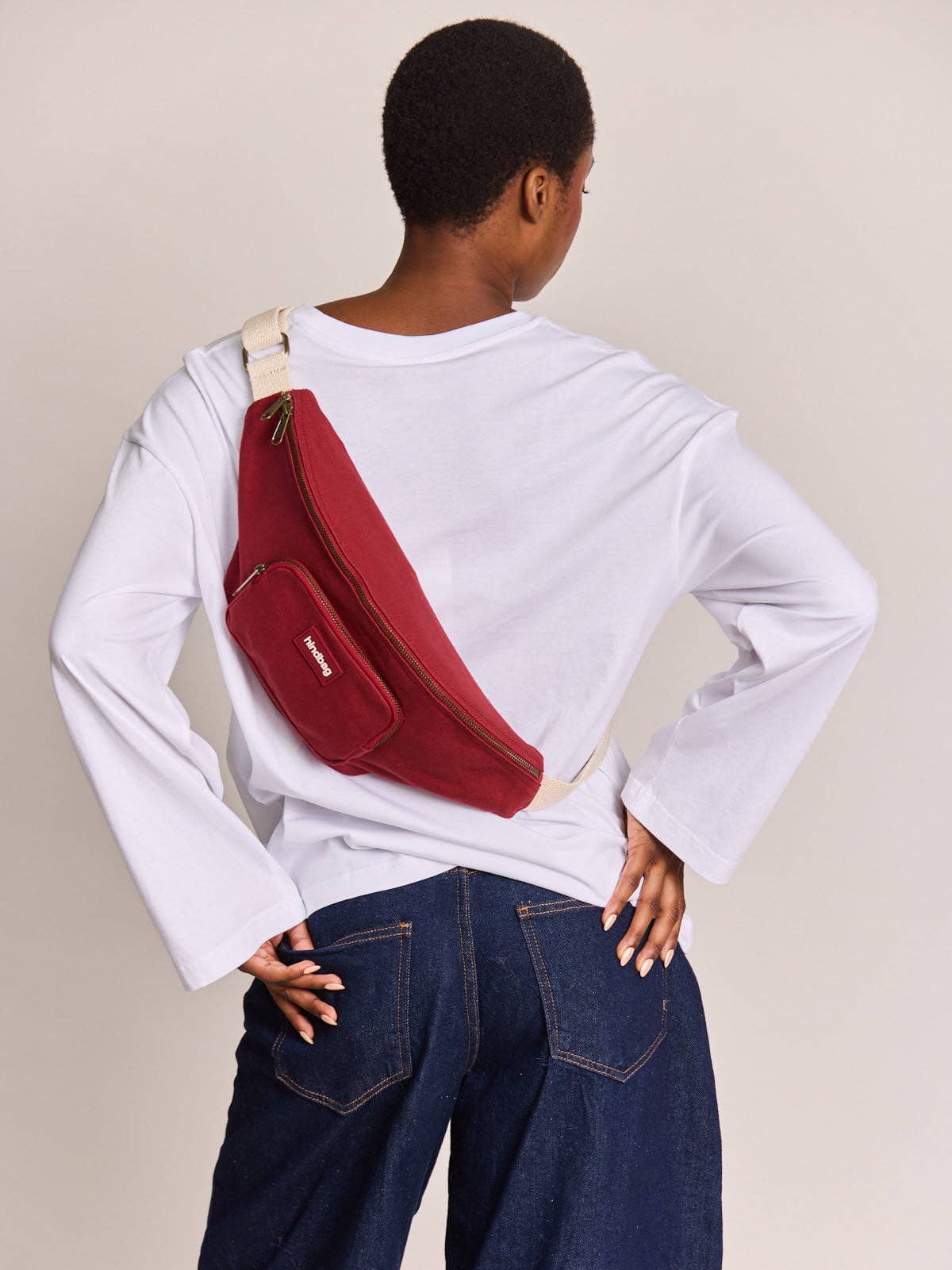 Sac banane XL Sofia bordeaux - Hindbag Boutique Hindbag 