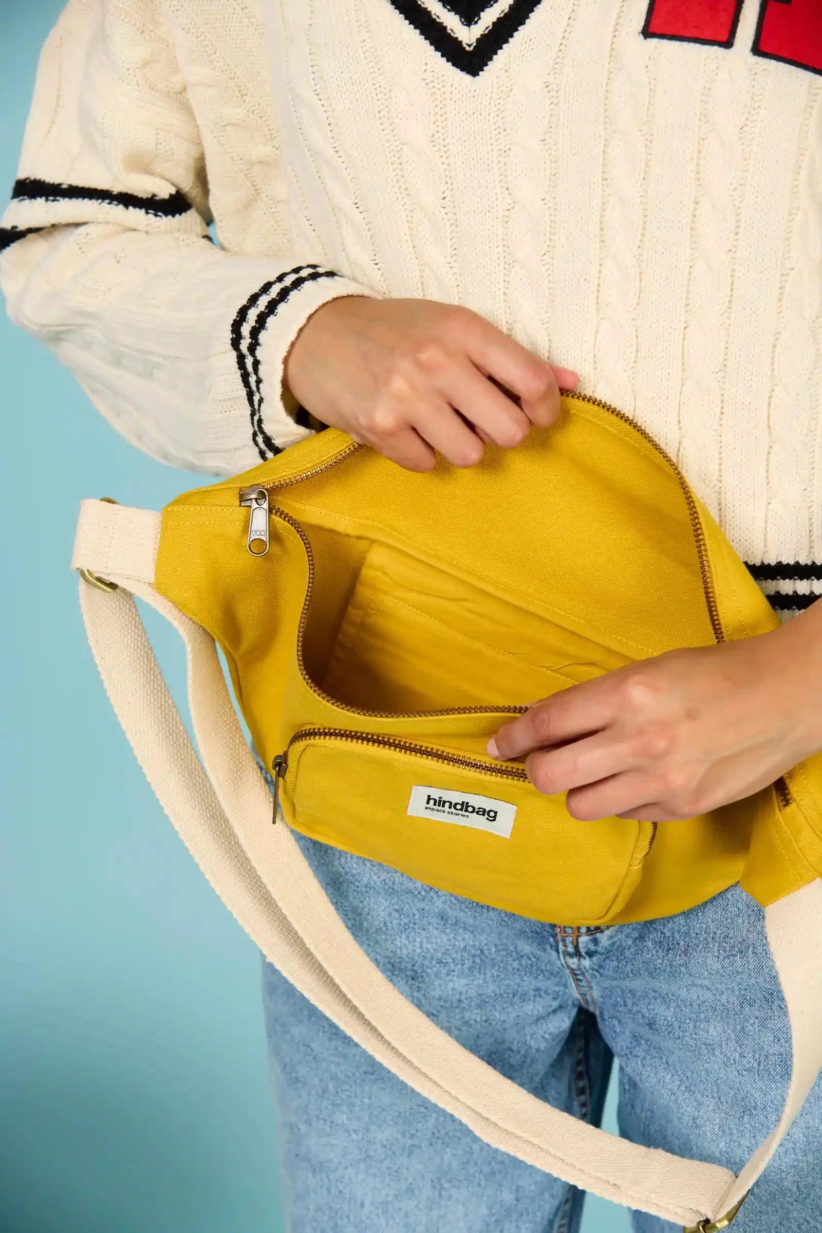 Sac banane XL Sofia SAFRAN - Hindbag Boutique Hindbag 