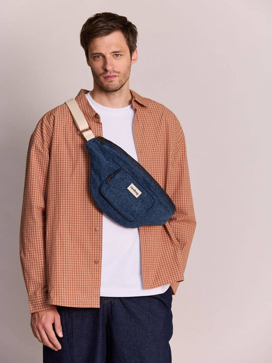 Sac banane XL Sofia x Hindbag denim bleu foncé Boutique Hindbag 