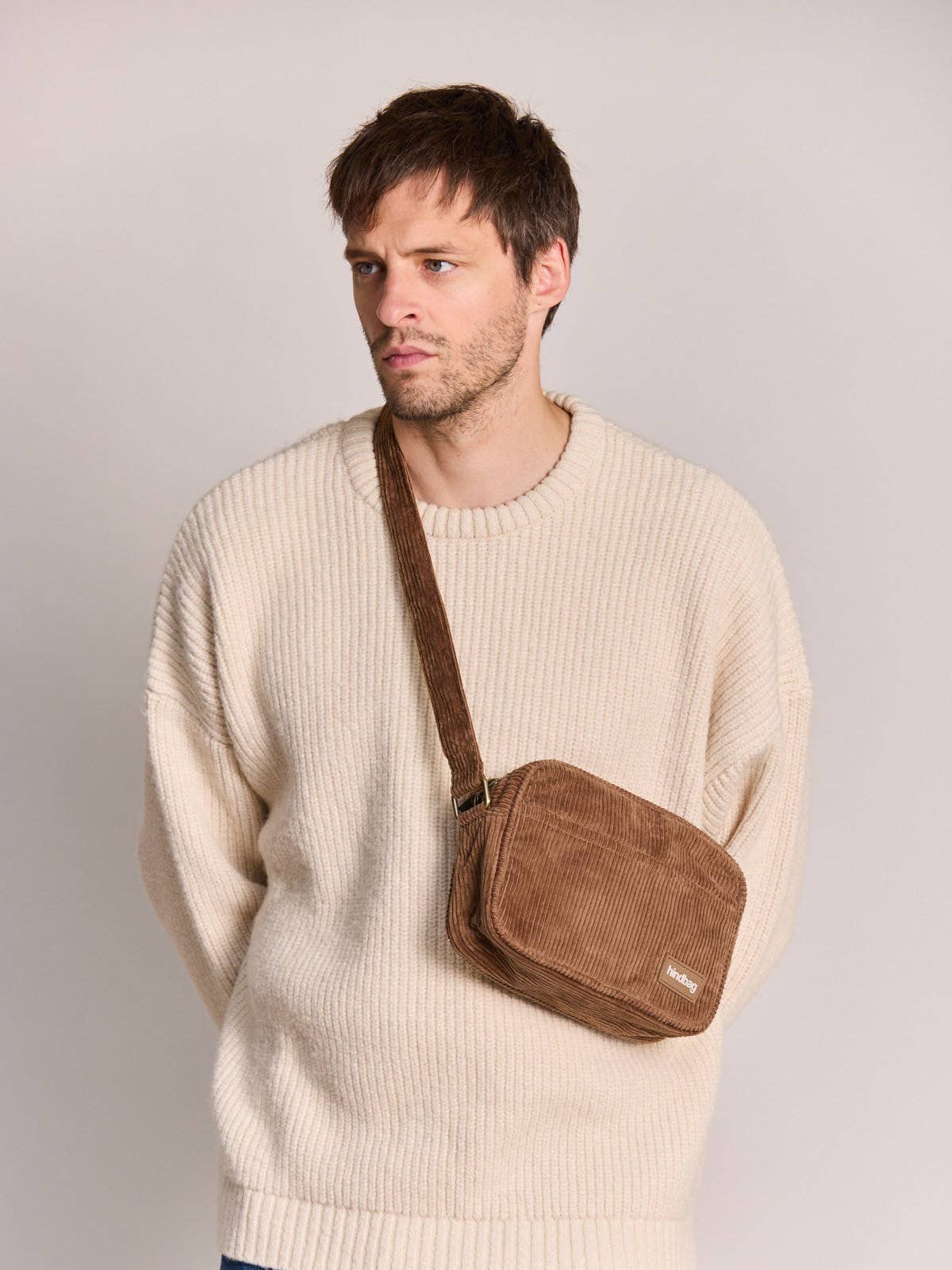 Sac bandoulière Nino velours macchiato Boutique Hindbag 