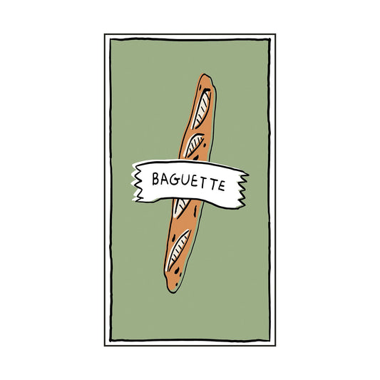 Serviette papier rectangle baguette x15 Boutique Opjet Paris 