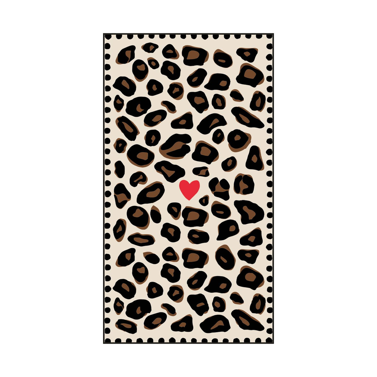 Serviette papier rectangle léopard x15 Boutique Opjet Paris 