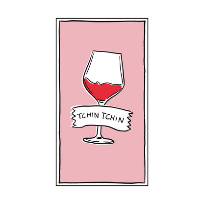 Serviette papier rectangle tchin tchin x15 Boutique Opjet Paris 