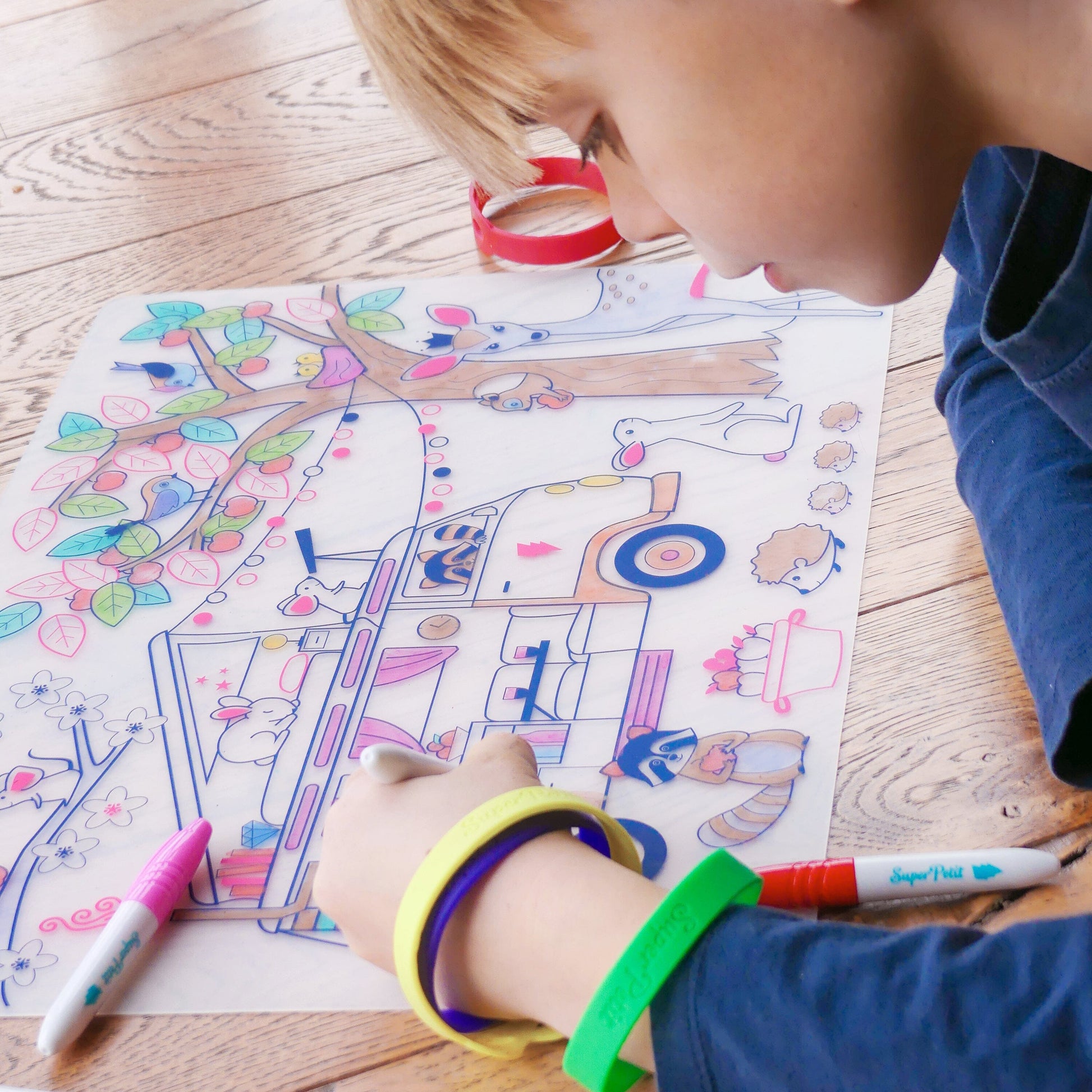 Set de table à colorier Dream Van – SuperPetit Boutique Super Petit 