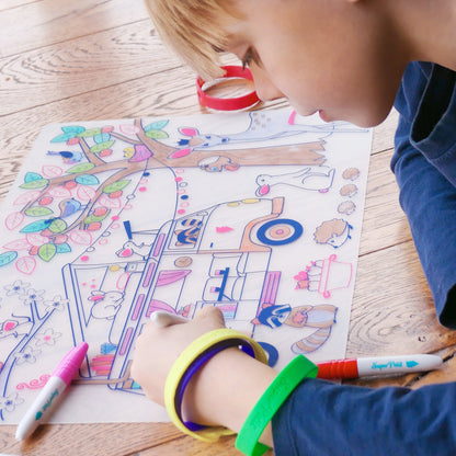 Set de table à colorier Dream Van – SuperPetit Boutique Super Petit 