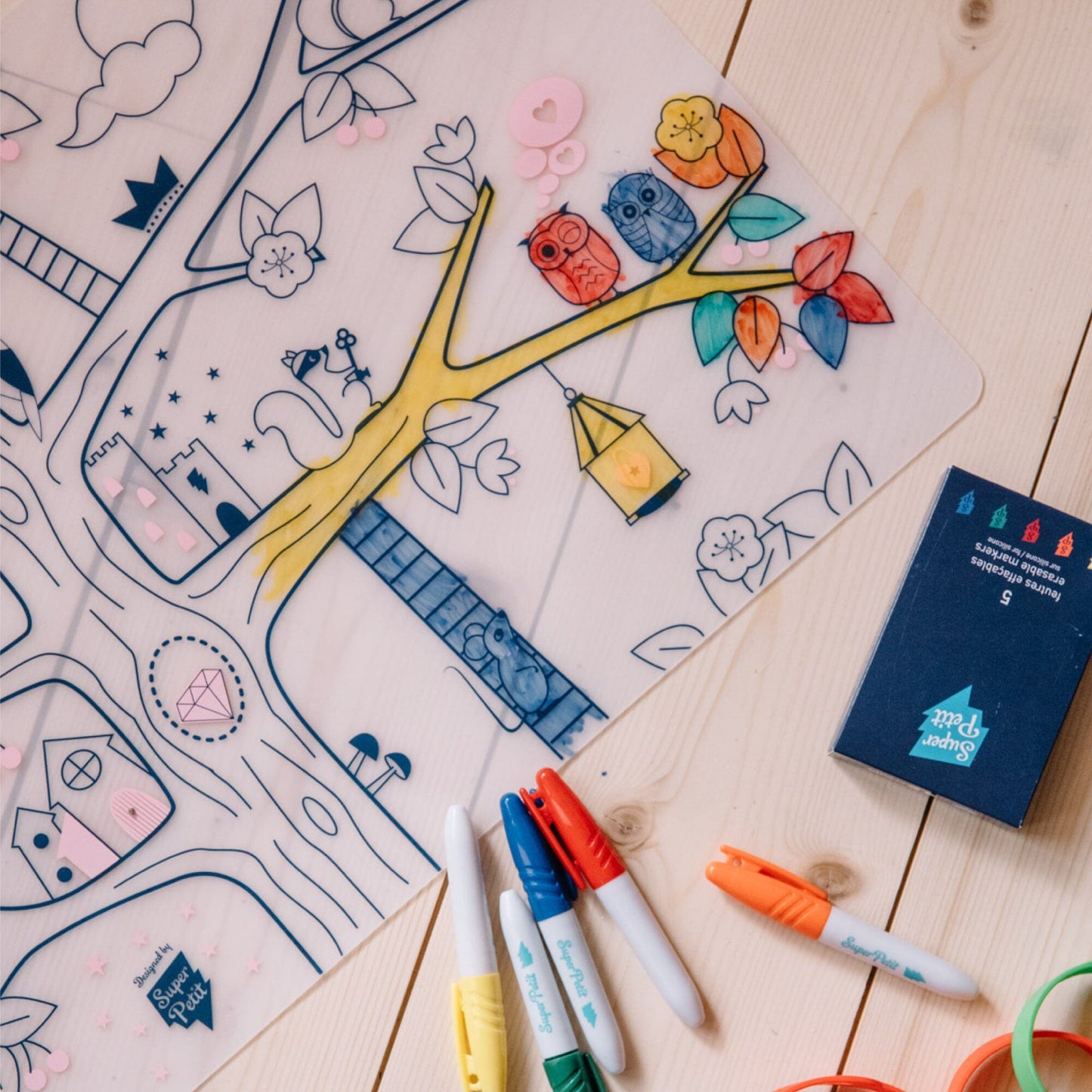 Set de table à colorier Magic Tree – SuperPetit Boutique Super Petit 