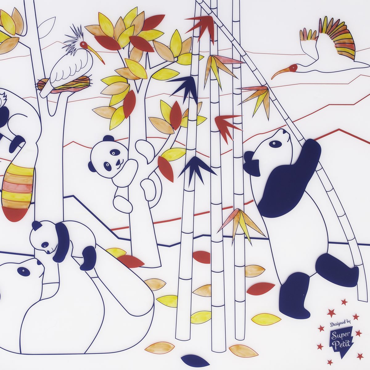 Set de table à colorier Panda – SuperPetit Boutique Super Petit 