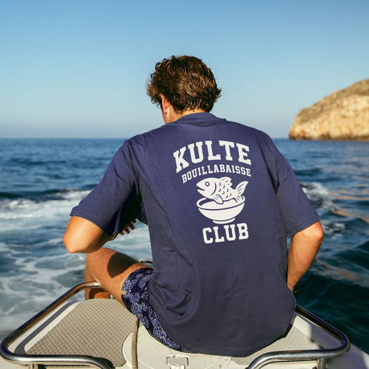 T-Shirt KULTE – Bouillabaisse Club Bleu marine Boutique Kulte 