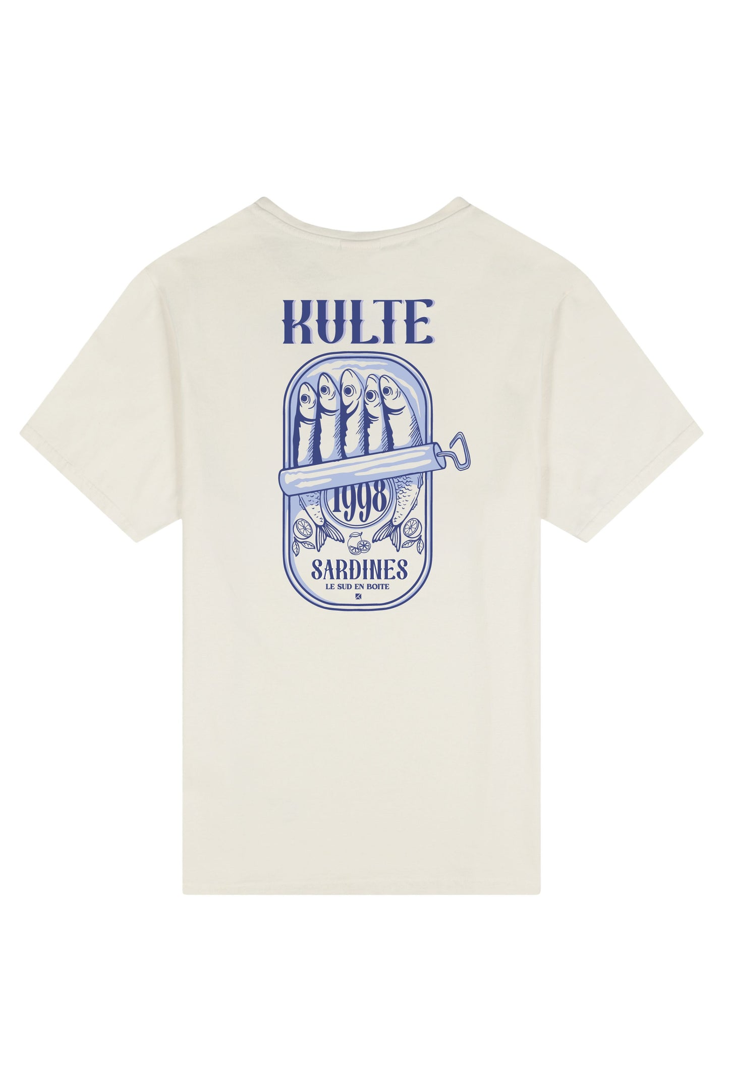 T-shirt KULTE Sardines 1998 Boutique Boutique Missa Arles Off White S 