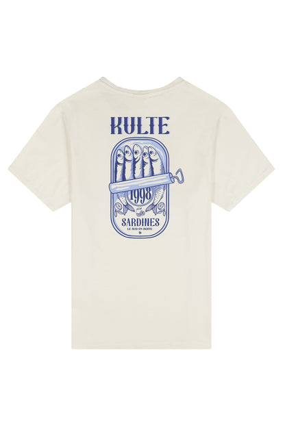 T-shirt KULTE Sardines 1998 Boutique Boutique Missa Arles Off White S 