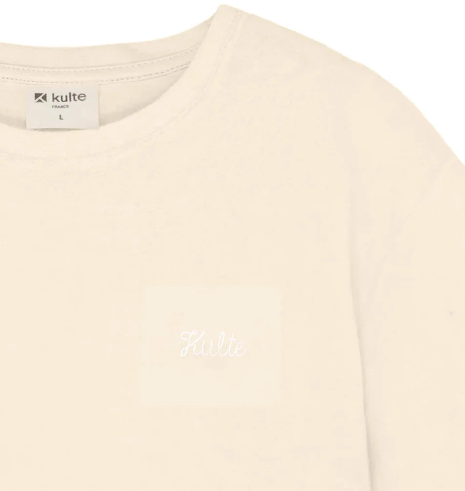 T-shirt KULTE Script – Cœur brodé Boutique Boutique Missa Arles Off White S 