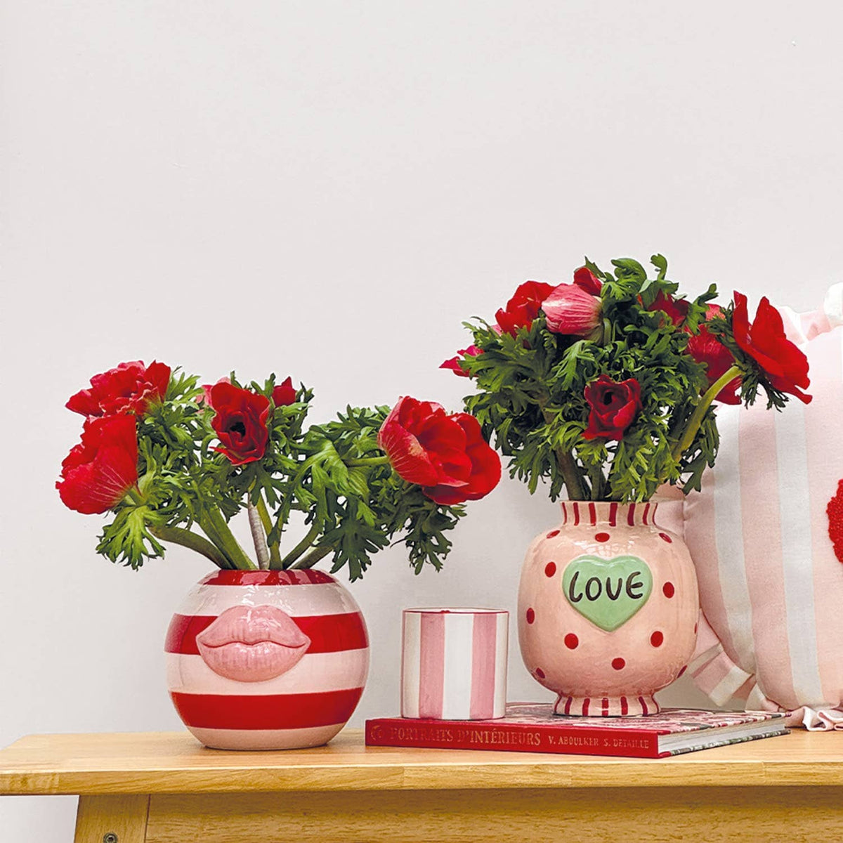 Vase kiss rose Boutique Opjet Paris 