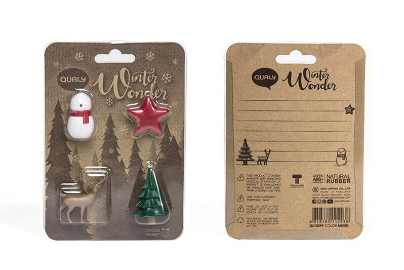 4 magnets Noël "Christmas Wonder" - Qualy - Missa Arles