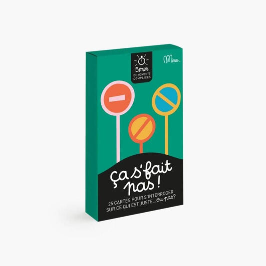 Cartes jeu 5 minutes " Ça s'fait pas " - Minus Boutique Minus Éditions 