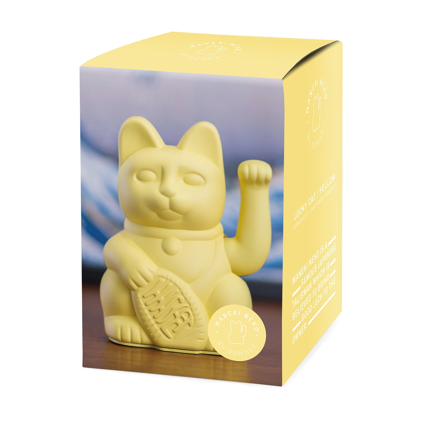 Lucky Cat Maneki Neko jaune - Prospérité - Missa Arles