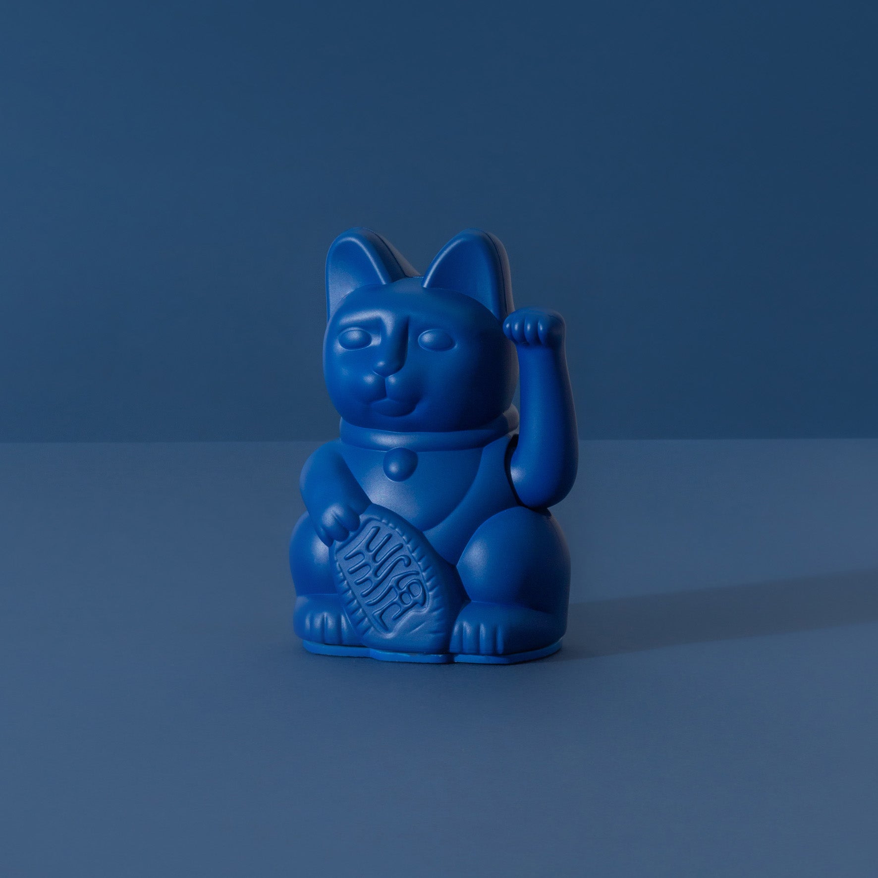 Mini Lucky Cat Maneki Neko Bleu foncé - Sincérité - Missa Arles