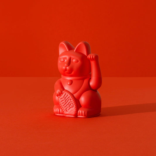 Mini Lucky Cat Maneki Neko Rouge - Courage - Missa Arles