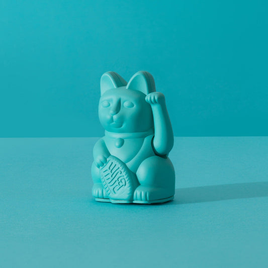 Mini Lucky Cat Maneki Neko Turquoise - Missa Arles