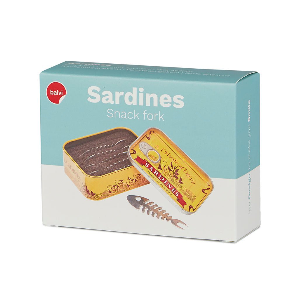 Piques apéritif boîte de sardines, argenté - Missa Arles
