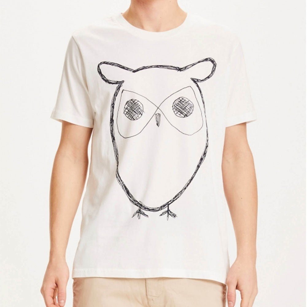 T-shirt ALDER Big Owl - Knowledge Cotton Apparel - Missa Arles